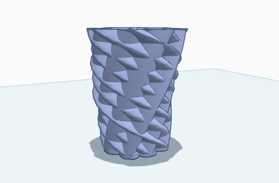 Bộ sưu tập bình hoa xoắn nghệ thuật (Twisty Vases) in 3D trang trí - Image 3