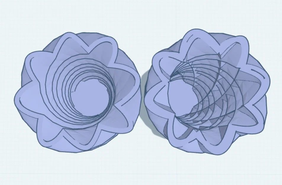 Bộ sưu tập bình hoa xoắn nghệ thuật (Twisty Vases) in 3D trang trí - Image 4