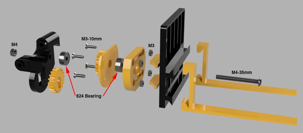 Càng xe nâng có tính năng xoay cho cánh tay robot EEZYbotARM MK2 - Image 3