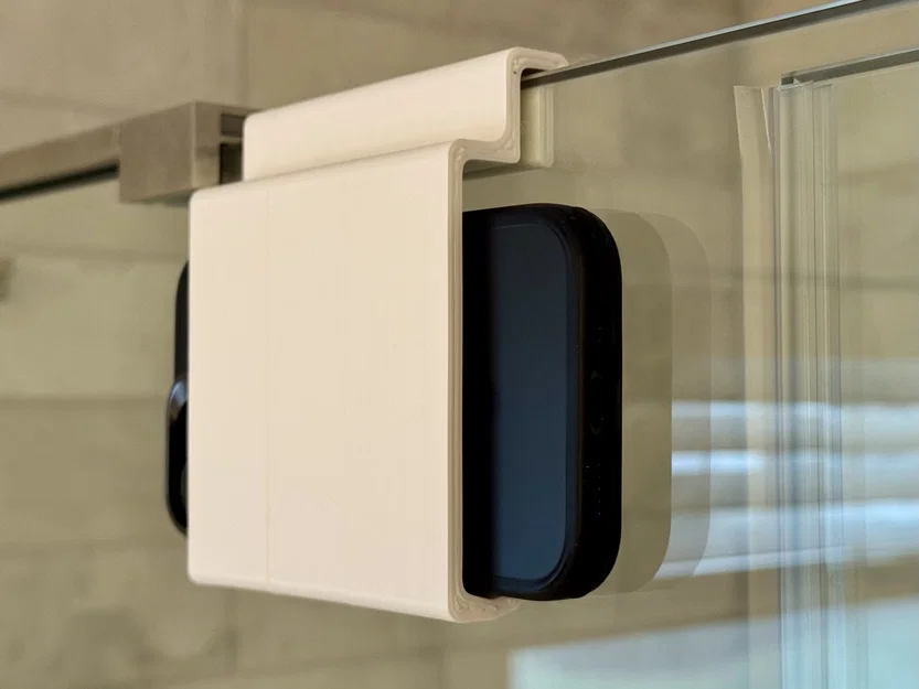 Giá đỡ iPhone gắn cửa kính phòng tắm - Image 1