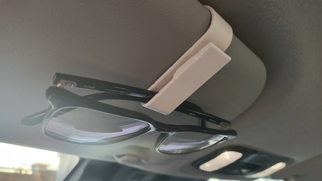 Kẹp giữ kính trên tấm chắn nắng ô tô - Tối ưu cho in ABS/ASA - Image 1