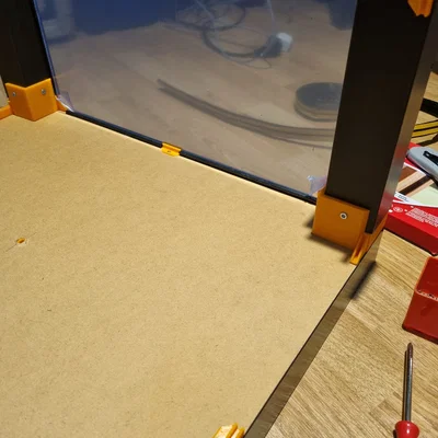 Kẹp cố định tấm Plexiglass cho tủ in 3D IKEA Lack