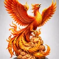 Mô hình 3D Phượng Hoàng Thiên Giới (Celestial Phoenix) trang trí đẳng cấp - Thumbnail 1