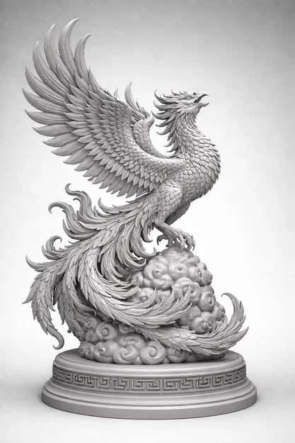 Mô hình 3D Phượng Hoàng Thiên Giới (Celestial Phoenix) trang trí đẳng cấp - Image 4