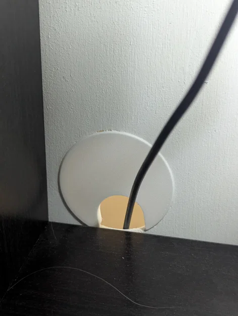 Nắp đậy lỗ đi dây thông minh cho nội thất, kệ sách - Image 2