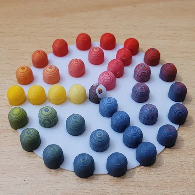 Mô hình rắn khớp nối có vảy đầy màu sắc