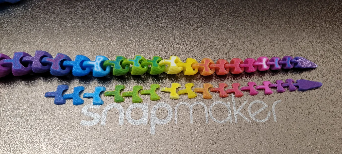 Mô hình rắn khớp nối có vảy đầy màu sắc - Image 5