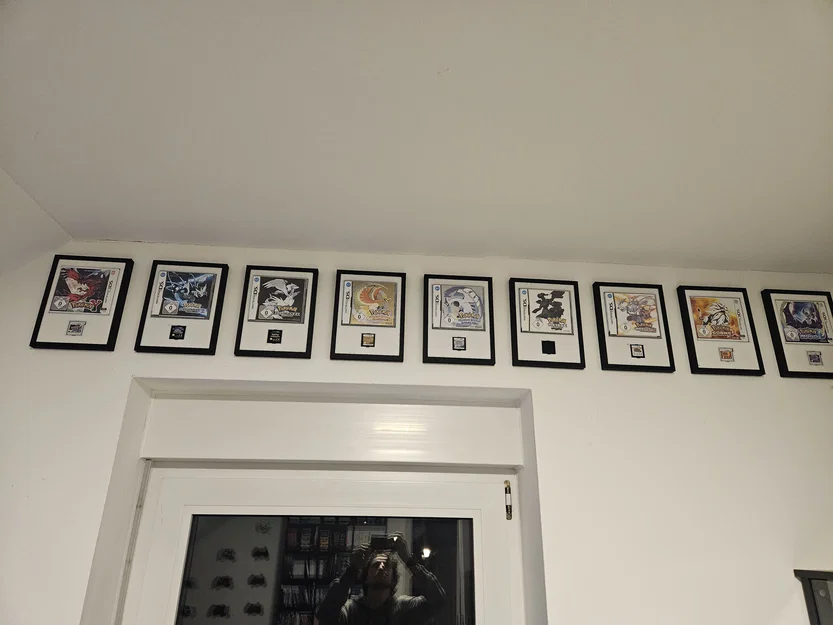 Khung treo tường trưng bày hộp và thẻ game Nintendo DS - Image 2