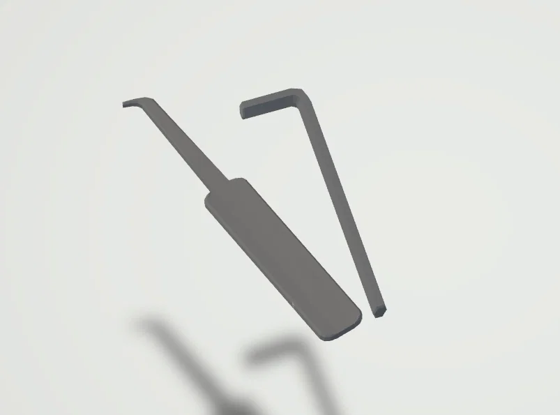 Mô hình Lockpick 1:1 từ game Roblox Doors - File in 3D - Image 1