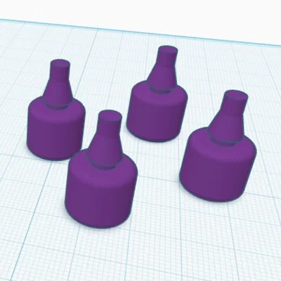 Bộ 4 miếng đệm cao su thay thế cho đế thùng Givi Monolock