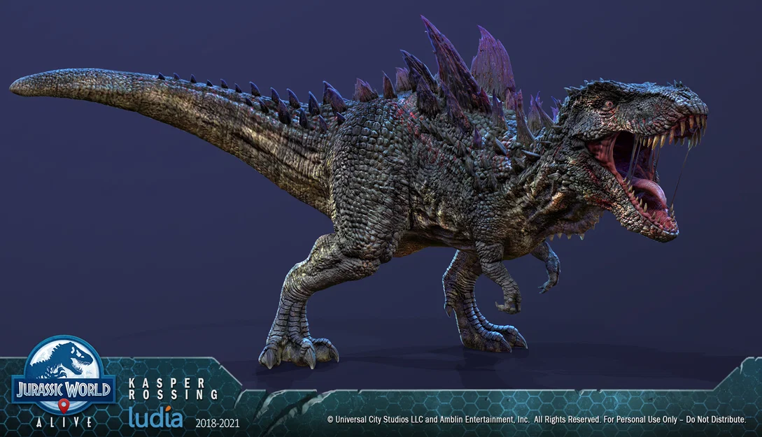 Mô hình 3D khủng long Mortem Rex Jurassic World cực chất - Image 1