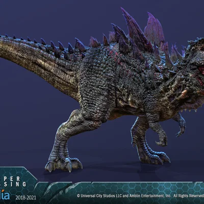 Mô hình 3D khủng long Mortem Rex Jurassic World cực chất