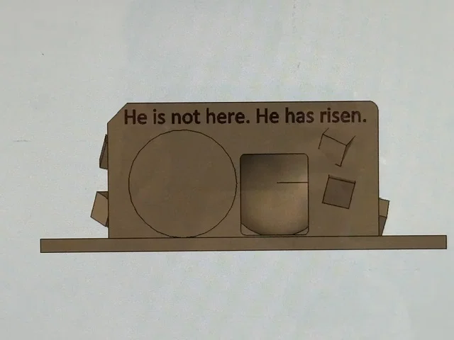 Mô hình trang trí lễ Phục Sinh Easter Tomb in 3D ý nghĩa - Image 1