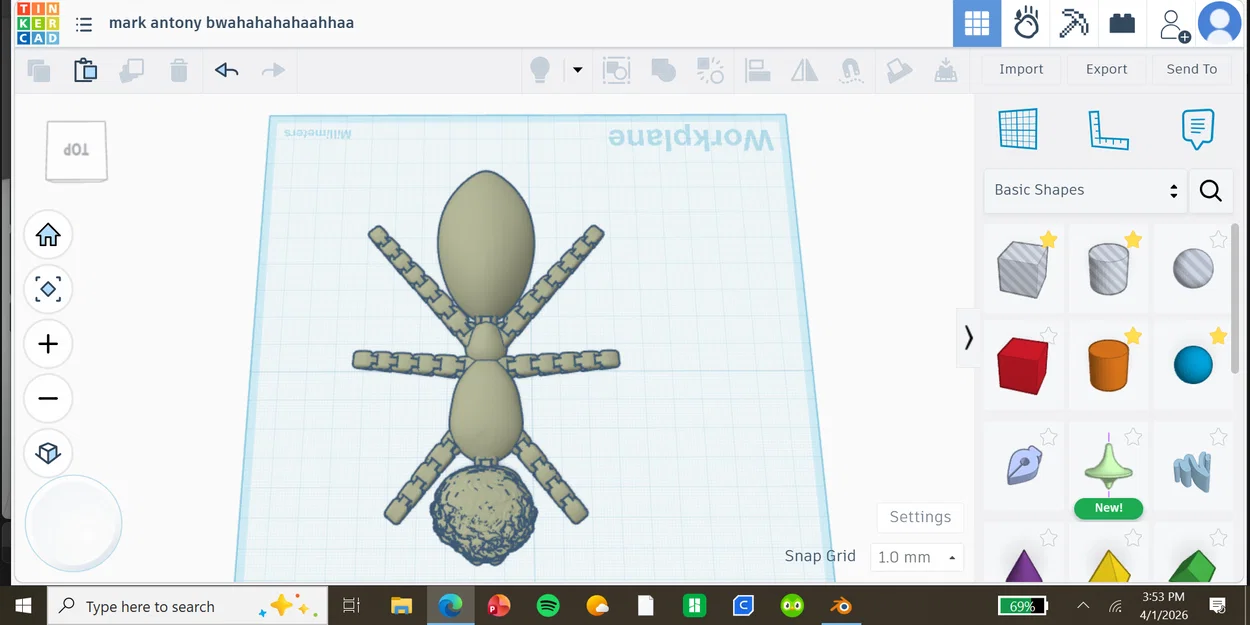Mô hình kiến Mark Antony - Đồ chơi Fidget 3D độc đáo - Image 2