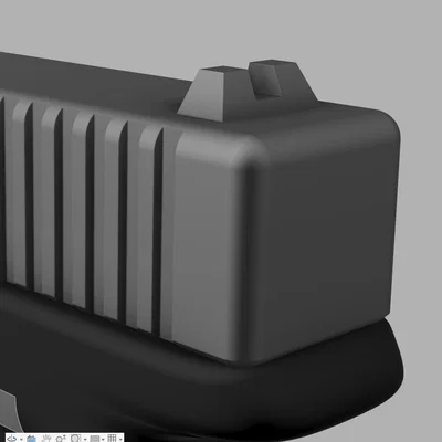 Mô hình súng đạo cụ lấy cảm hứng từ Glock 17 cho quay phim