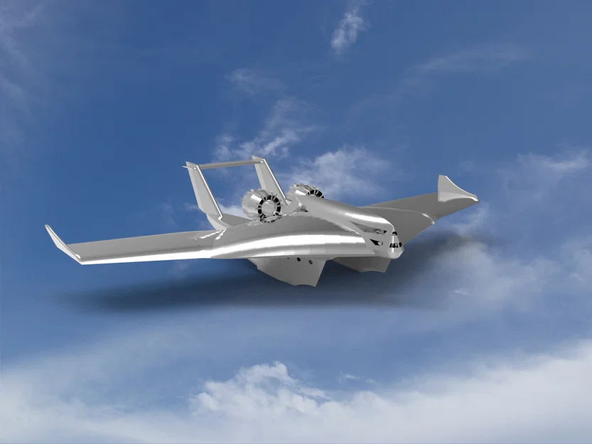 Mô hình 3D CatamaPlane - Thủy phi cơ Catamaran cổ điển - Image 1