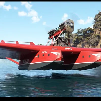 Mô hình 3D CatamaPlane - Thủy phi cơ Catamaran cổ điển