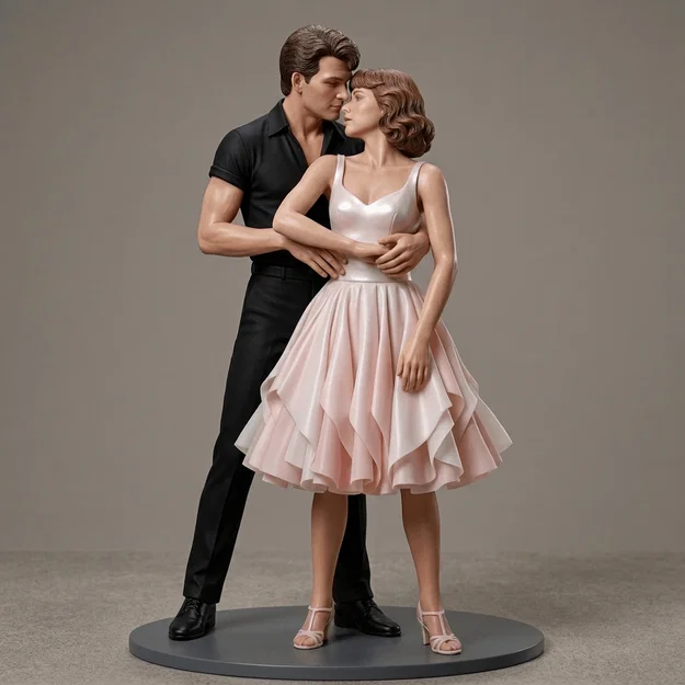 Mô hình 3D cặp đôi khiêu vũ Dirty Dancing (Baby & Johnny 1987) - Image 1