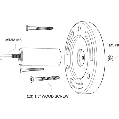 Giá Treo Tường Cho Đầu Kẹp Máy Tiện Gỗ (Wood Lathe Chuck)