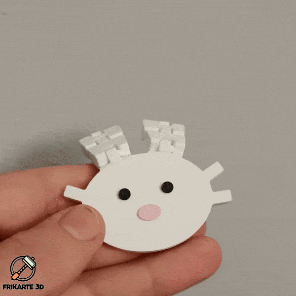 Mô hình in 3D Thỏ Flexi Easter Bunny linh hoạt - Image 1