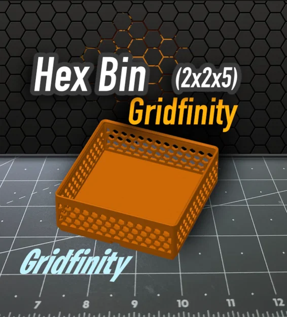 Khay Hex Bin 2x2x5 Gridfinity - Giải pháp sắp xếp linh kiện thông minh - Image 1