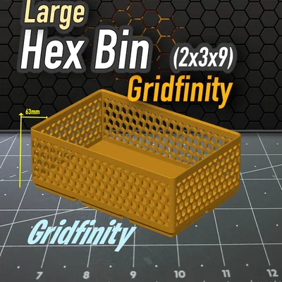 Khay Đựng Hex Bin Gridfinity 2x3x9 - Giải Pháp Lưu Trữ Thông Minh