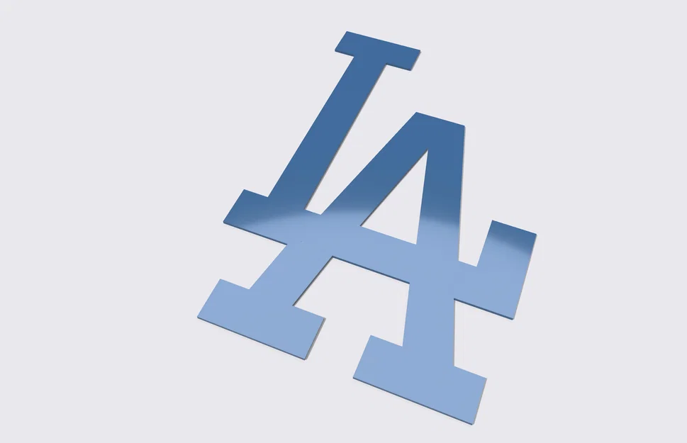 Mô hình 3D logo LA Dodgers - Trang trí đẹp mắt cho fan hâm mộ - Image 1