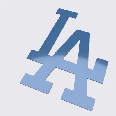 Mô hình 3D logo LA Dodgers - Trang trí đẹp mắt cho fan hâm mộ