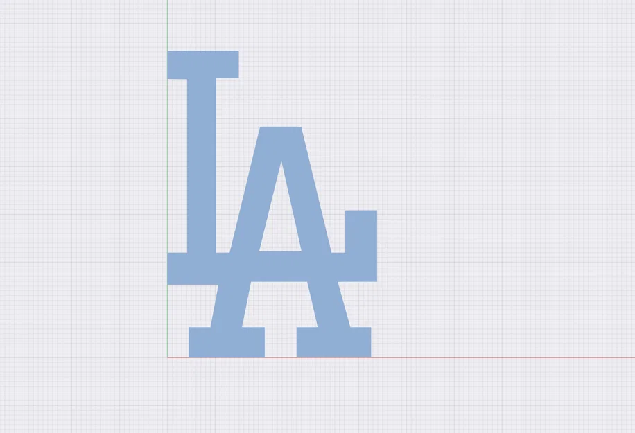 Mô hình 3D logo LA Dodgers - Trang trí đẹp mắt cho fan hâm mộ - Image 2