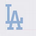 Mô hình 3D logo LA Dodgers - Trang trí đẹp mắt cho fan hâm mộ - Thumbnail 2