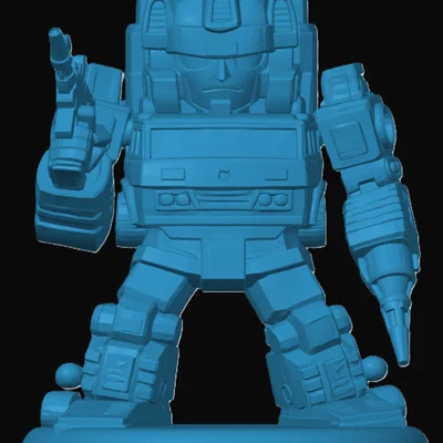 Mô hình 3D Chibi Grapple phong cách Transformers cực chất