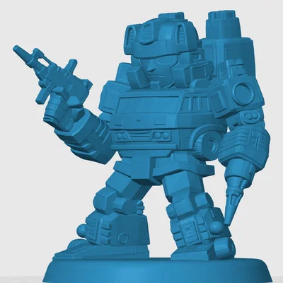 Mô hình 3D Chibi Grapple phong cách Transformers cực chất