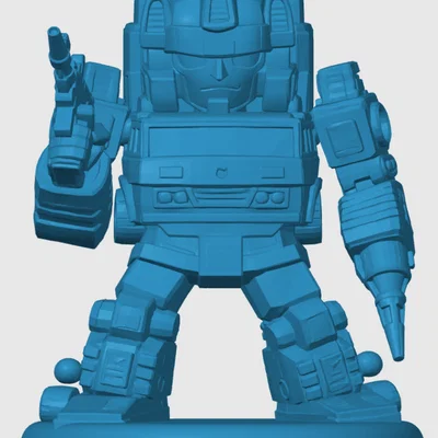 Mô hình 3D Chibi Grapple phong cách Transformers cực chất