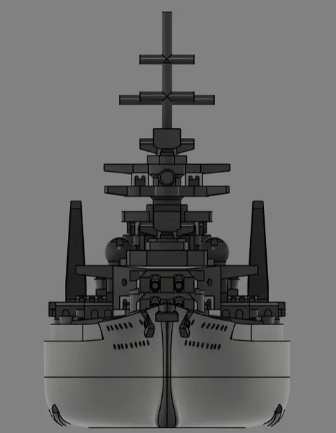 Mô hình chiến hạm KMS Bismarck - Image 4