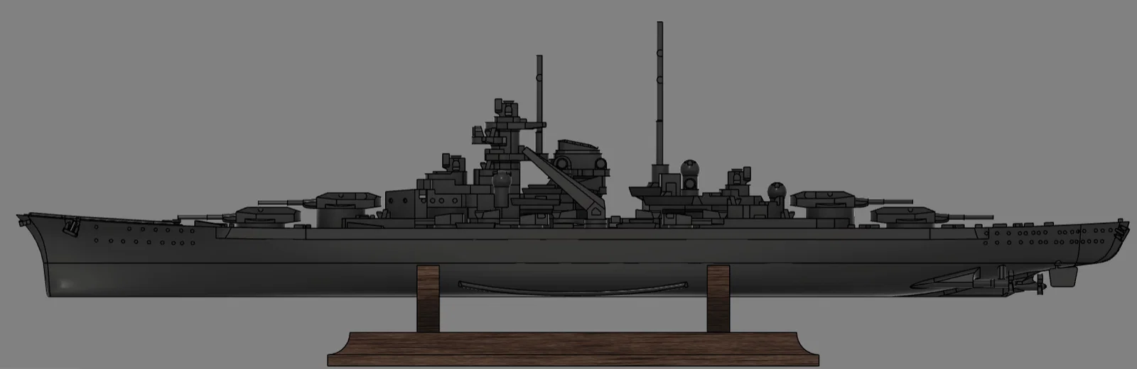 Mô hình chiến hạm KMS Bismarck - Image 5