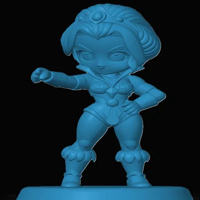 Mô hình Teela phiên bản Chibi Masters of the Universe in 3D