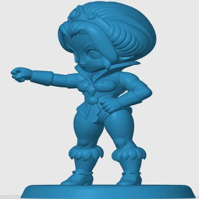 Mô hình Teela phiên bản Chibi Masters of the Universe in 3D