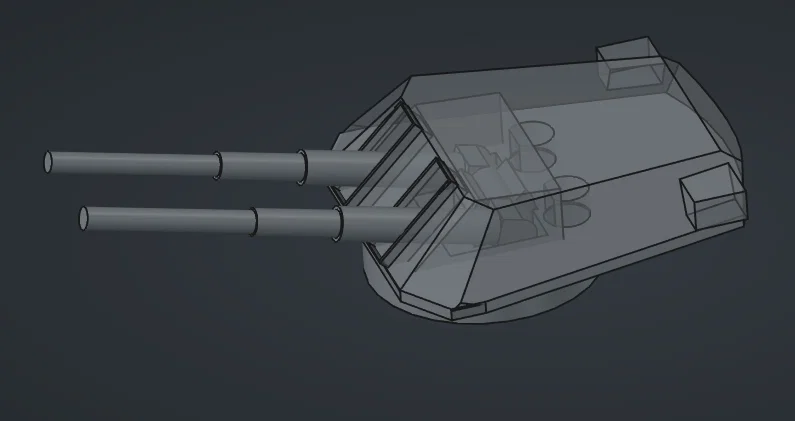 Bộ nâng cấp tháp pháo Bismarck 3D (Bismarck Turrets Upgrade) - Image 1