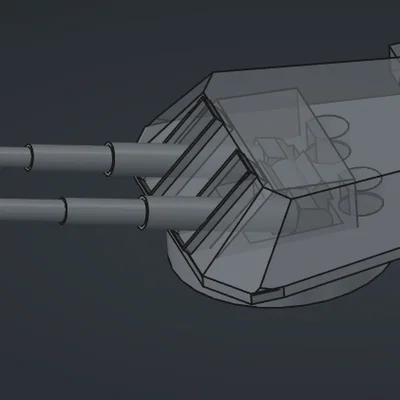 Bộ nâng cấp tháp pháo Bismarck 3D (Bismarck Turrets Upgrade)