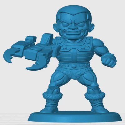 Mô hình 3D Clamp-Champ phong cách Chibi cho tín đồ Masters of the Universe