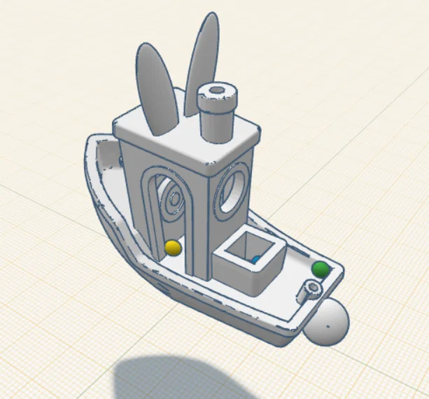 Easter Benchy - Mô hình thuyền 3D thỏ Phục sinh đáng yêu - Image 2