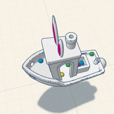 Easter Benchy - Mô hình thuyền 3D thỏ Phục sinh đáng yêu