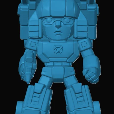 Mô hình robot Huffer phong cách Chibi cho tín đồ 3D Printing