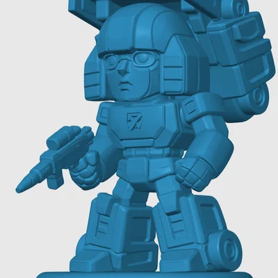 Mô hình robot Huffer phong cách Chibi cho tín đồ 3D Printing