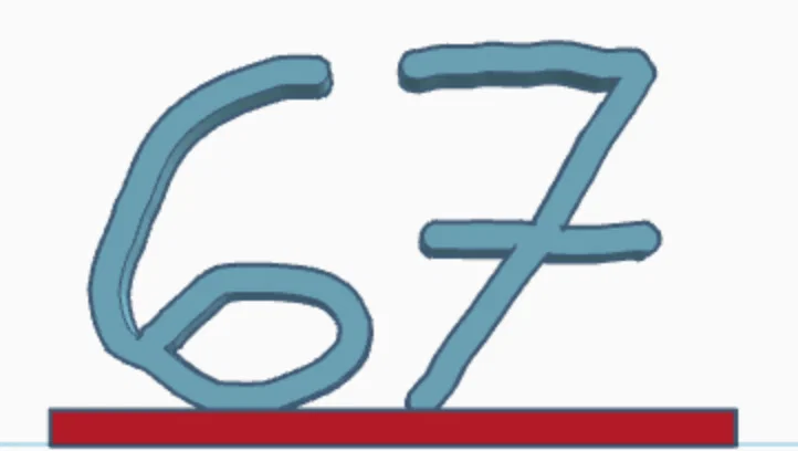 Mô hình trang trí để bàn số 67 thiết kế nét chữ viết tay độc đáo - Image 1