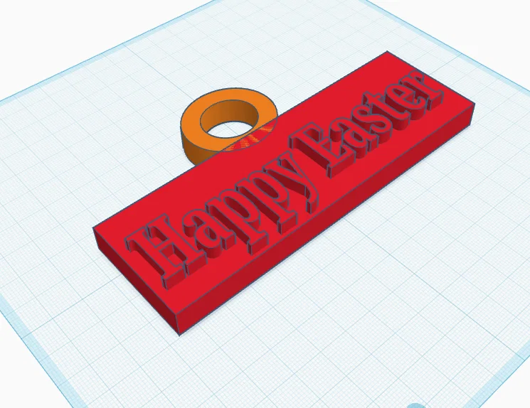 Biển treo cửa trang trí Happy Easter xinh xắn in 3D - Image 1