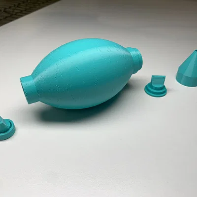 Van một chiều TPU (In liền khối, không bộ phận chuyển động) & Máy thổi bụi bàn phím