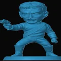 Mô hình 3D Klingon Kang phong cách Chibi cho fan Star Trek - Thumbnail 1
