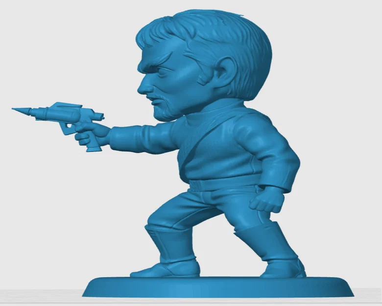 Mô hình 3D Klingon Kang phong cách Chibi cho fan Star Trek - Image 2