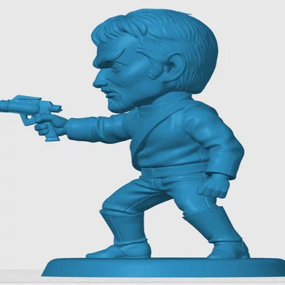 Mô hình 3D Klingon Kang phong cách Chibi cho fan Star Trek